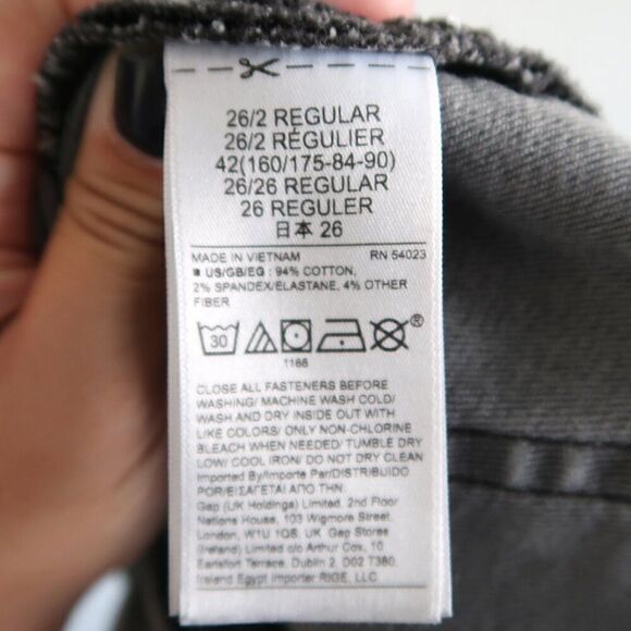 Gap True Skinny Mid Rise Jeans - Size 26 / 2R - Picture 8 of 8